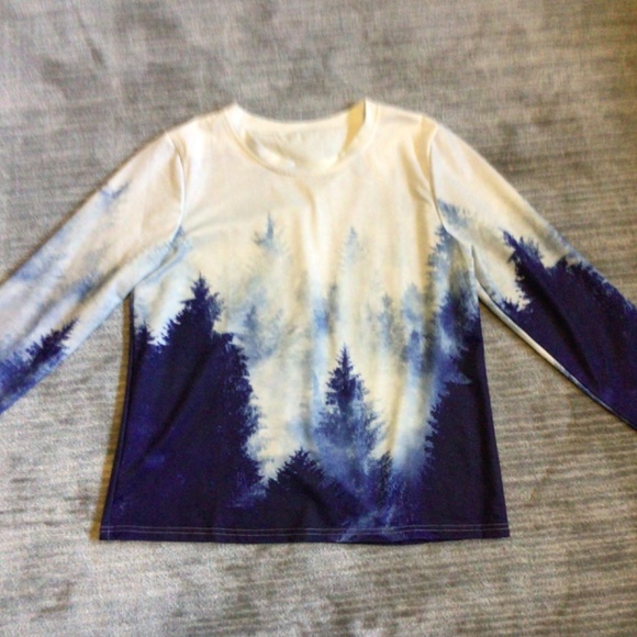 Forest print long sleeve shirt - Picture 5 of 7